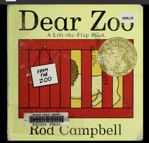 Capa do livro Dear Zoo